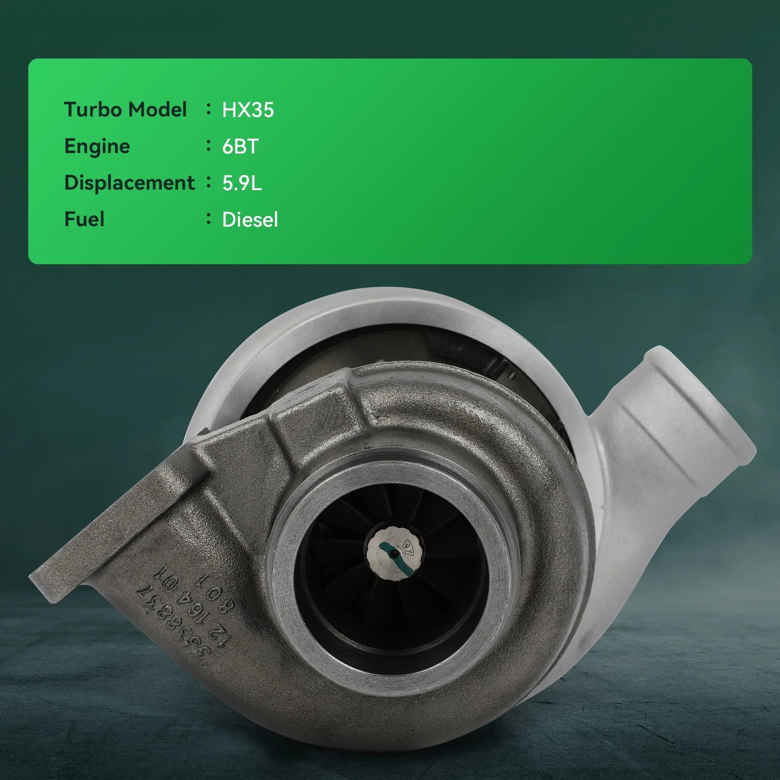 HX35 Turbo for Cummins 5.9L Diesel 6BT (1995–2008) 3537132