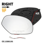 Heated Right Mirror Glass for GMC Sierra 2500 3500 HD (No. 15886196)