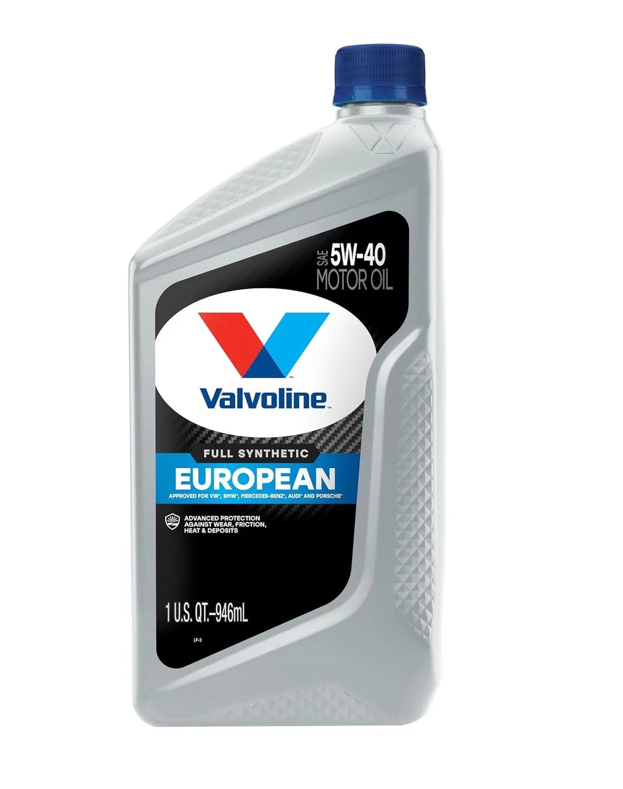 Full Synthetic SAE 5W-40 Motor Oil for European Vehicles (1 Quart)
