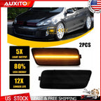 Set of 2 Front Amber LED Side Marker Lights for VW MK6 Golf GTI (2010–2014)