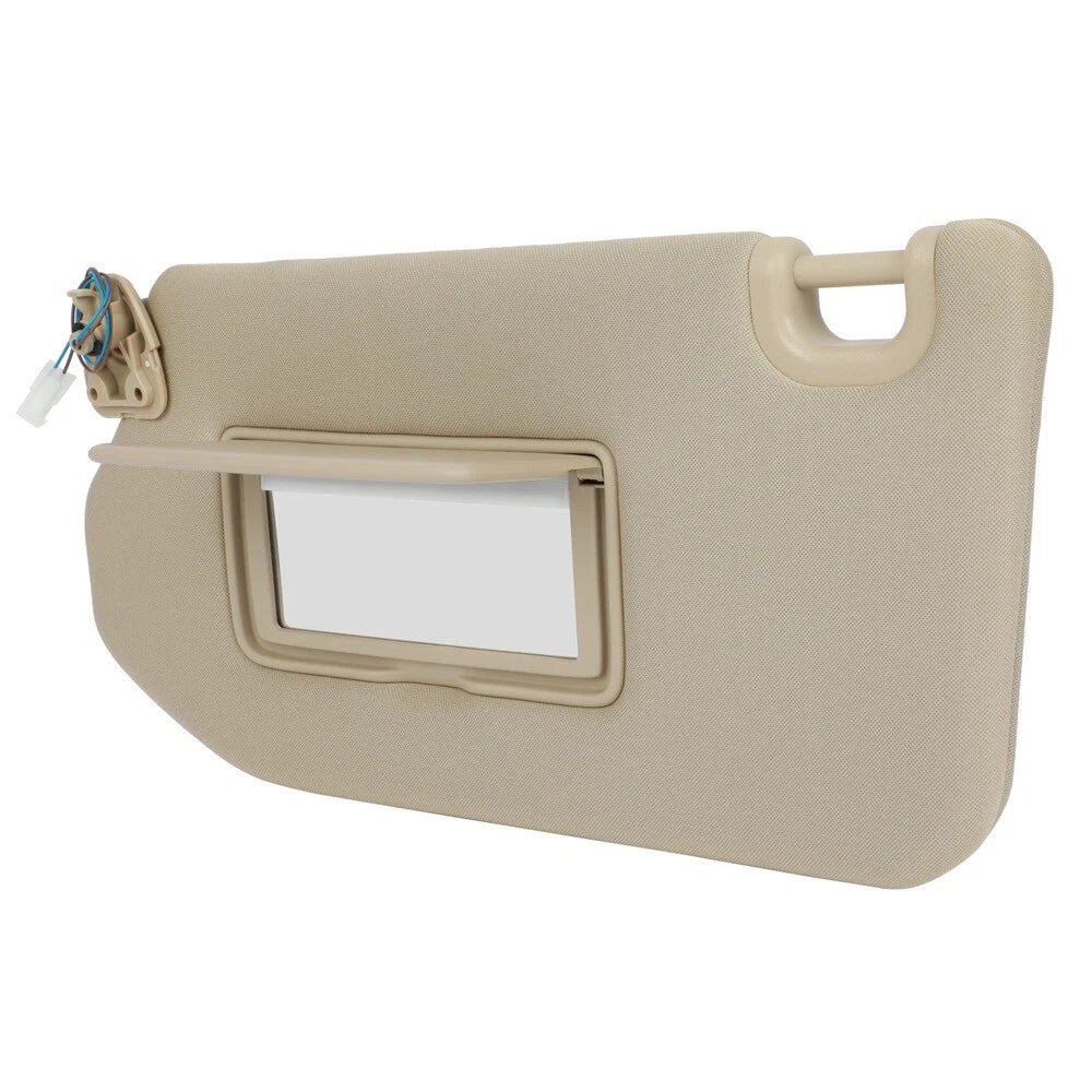 Left Driver Side Tan Sun Visor W/Lamp for Infiniti JX35 (2013)