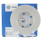 Hella 245mm Front Solid Disc Brake Rotor for Audi A4 Quattro (1996–2001)