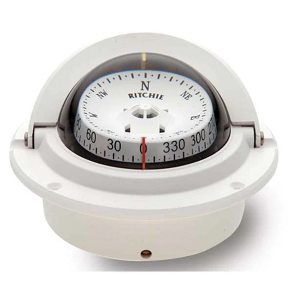 Ritchie F-83 Voyager Flush Mount White 3" for Marine Applications