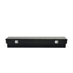 72" Gloss Black Aluminum Tool Box for Truck (Storage, Lock, Key)