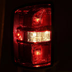 Driver Side Taillight for GMC Sierra 1500 (2014–2015) OE Chrome Red Lens