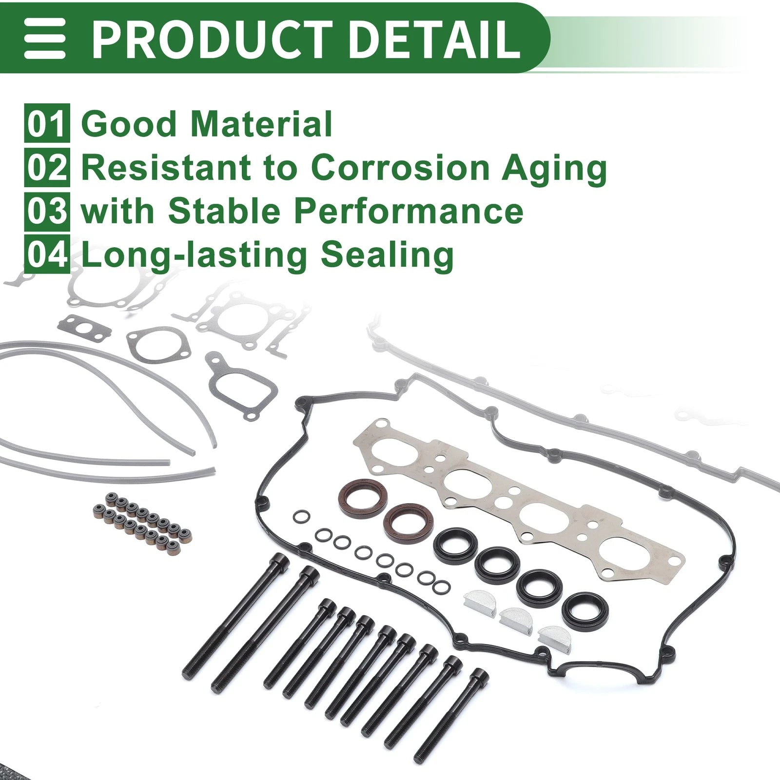 Engine Valve Cover Gasket Kit for Hyundai Elantra 2.0L (2008–2012)