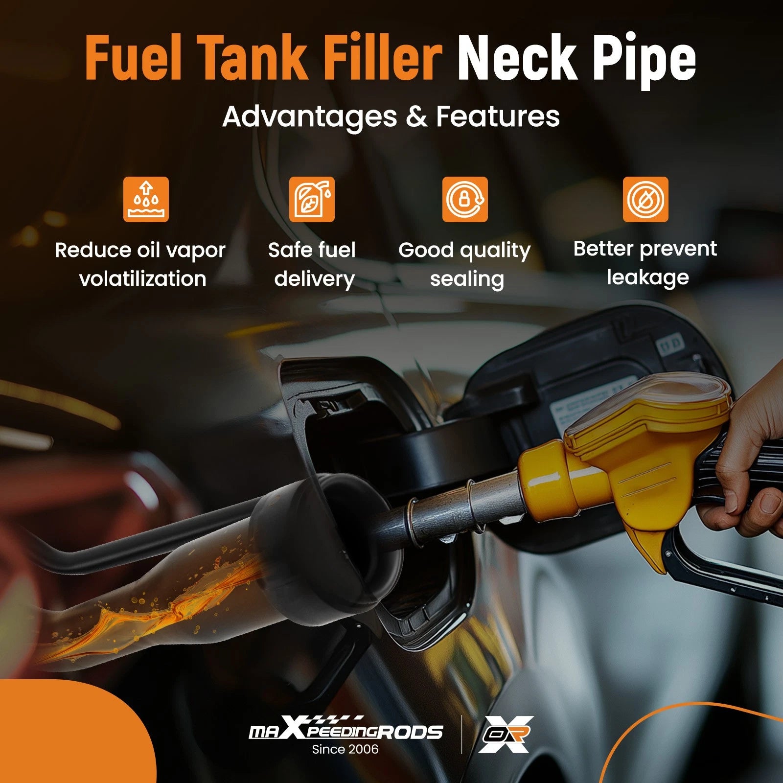 Fuel Tank Fill Neck for Chevrolet GMC C1500 K1500 Stepside (1992–1997) 15150198