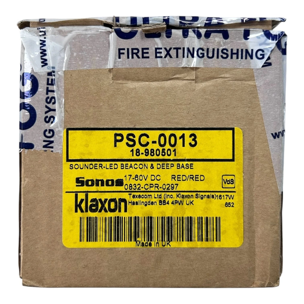 Klaxon PSC-0013 Red LED Siren/Flashing Beacon 17-60V DC
