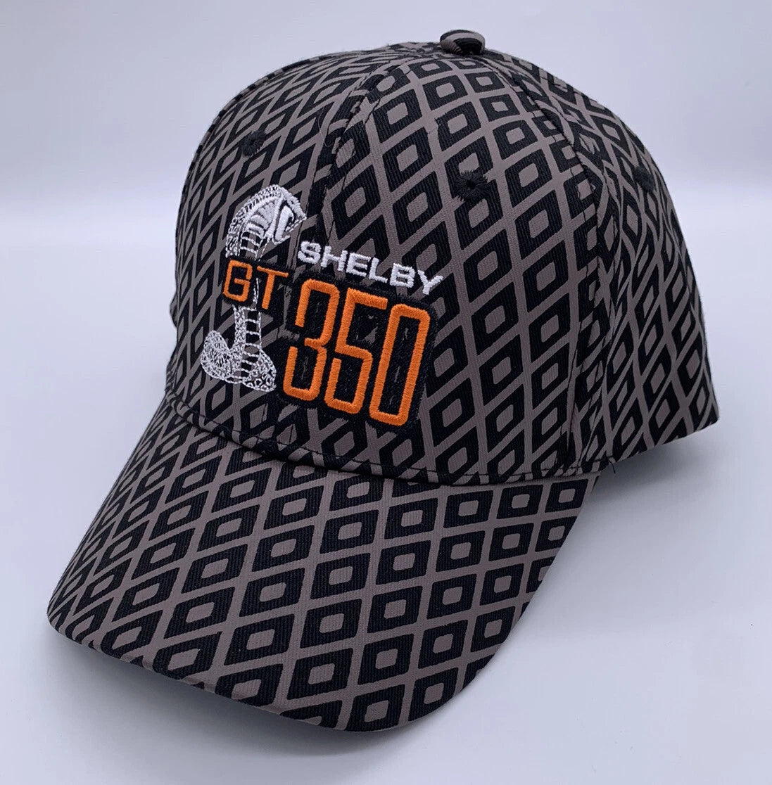Licensed Shelby GT350 Hat Cap Diamond Design with Cobra Logo for Ford (1966–1966)