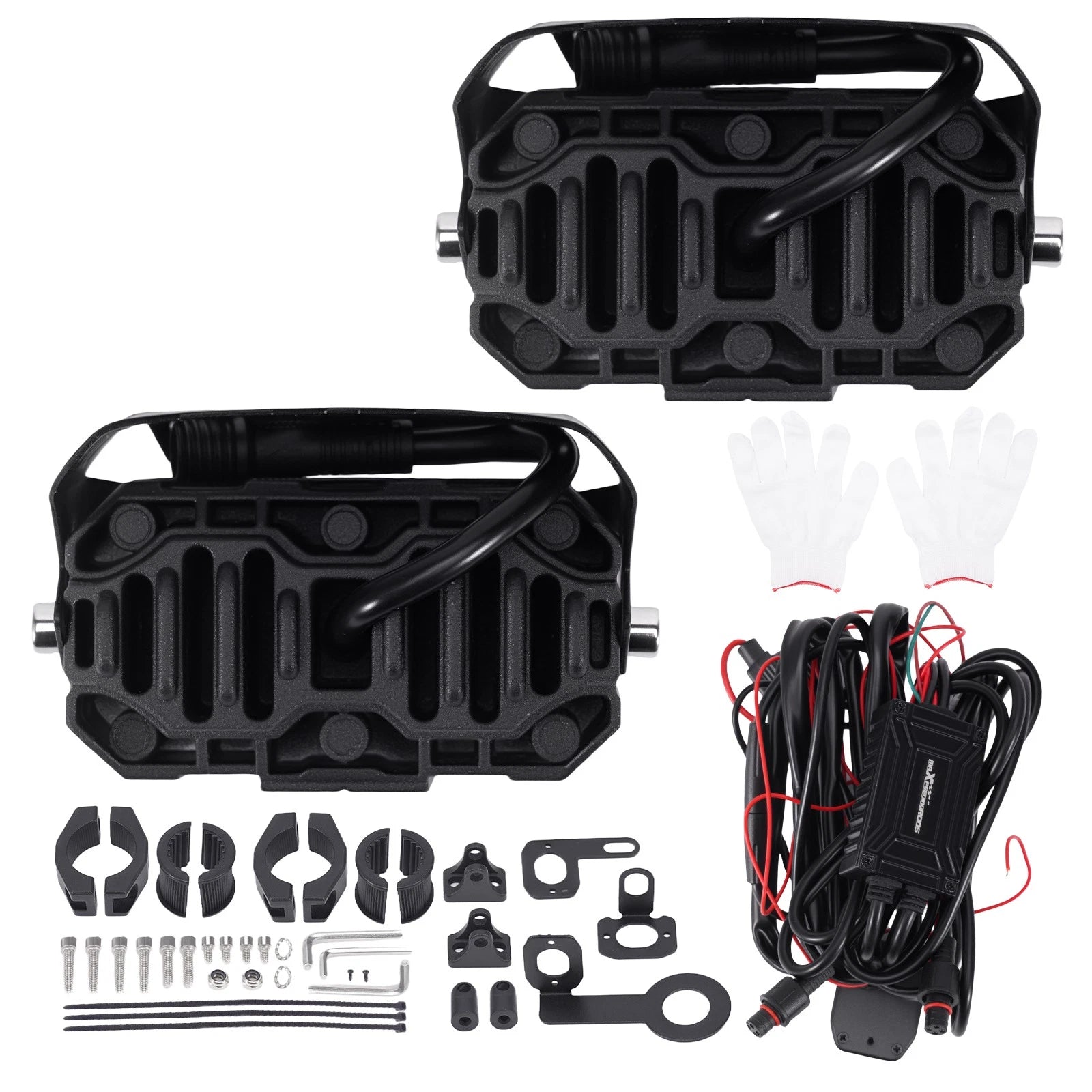 80W LED Fog Lights for Motorcycle ATV UTV SUV (Universal)