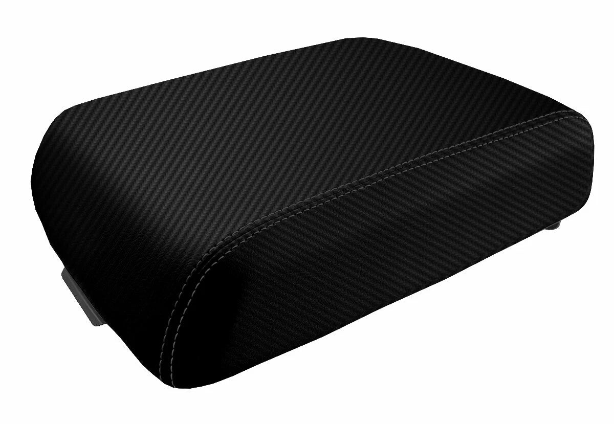 Carbon Fiber Console Lid Bucket Seat Cover for Ford F250 (1999–2010)