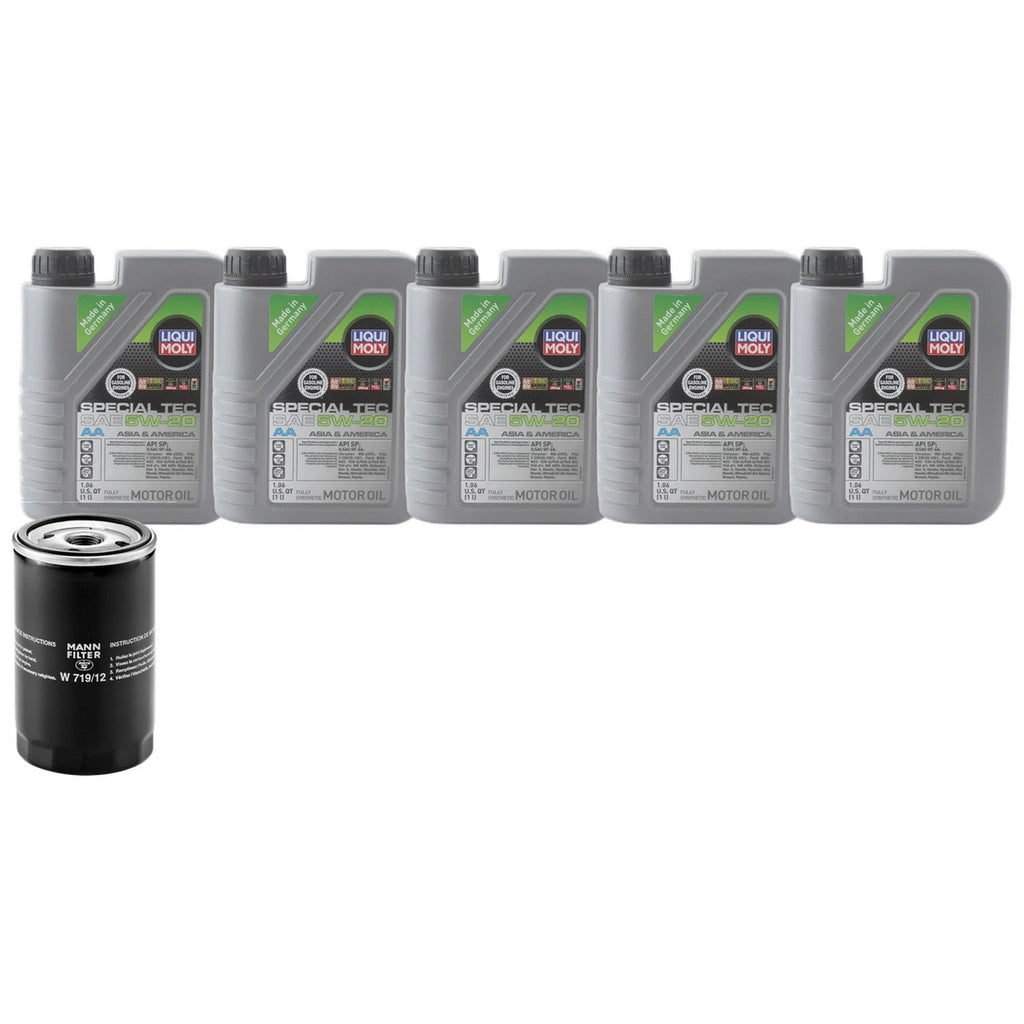 5L Liqui Moly Special Tec AA 5W-20 Engine Oil Change Kit for Focus Ram 1500 (2015–2023)
