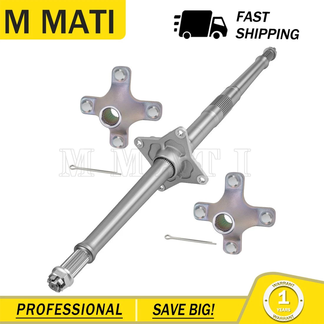 Rear Axle Shaft with Hubs for Honda Sportrax 450 TRX450R TRX450ER (2006–2014)