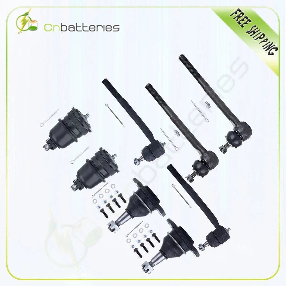8PC Steering & Suspension Ball Joints Tie Rod Ends Kit for Chevy GMC Buick