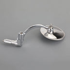 Chrome Handlebar End Mirrors for Motorcycle Cafe Racer (22mm T9)