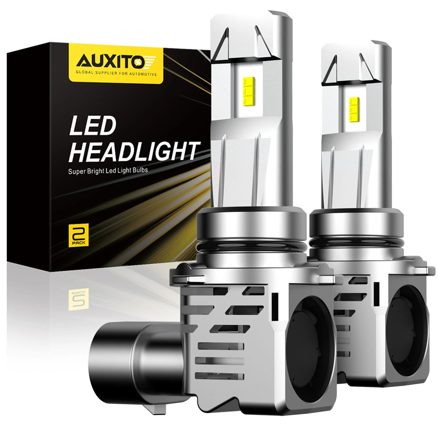 Set of 2 AUXITO 9006 HB4 M3 24000LM LED Headlight Bulbs 6500K 120W for