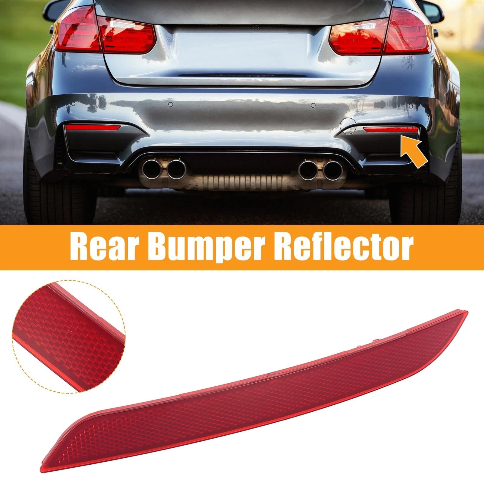 Rear Bumper Reflector Strip Cover Right Side 63147301188 for BMW 430i (2017–2020)