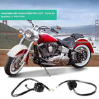 1" Handlebar Control Switches w/ Wiring Harness Kit for Harley