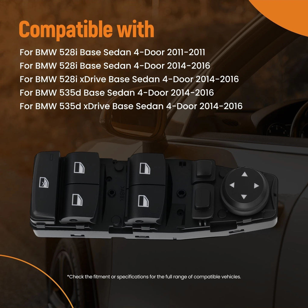 Driver Side Master Window Switch for BMW 5/6 Series (2010–2016) 61319238239