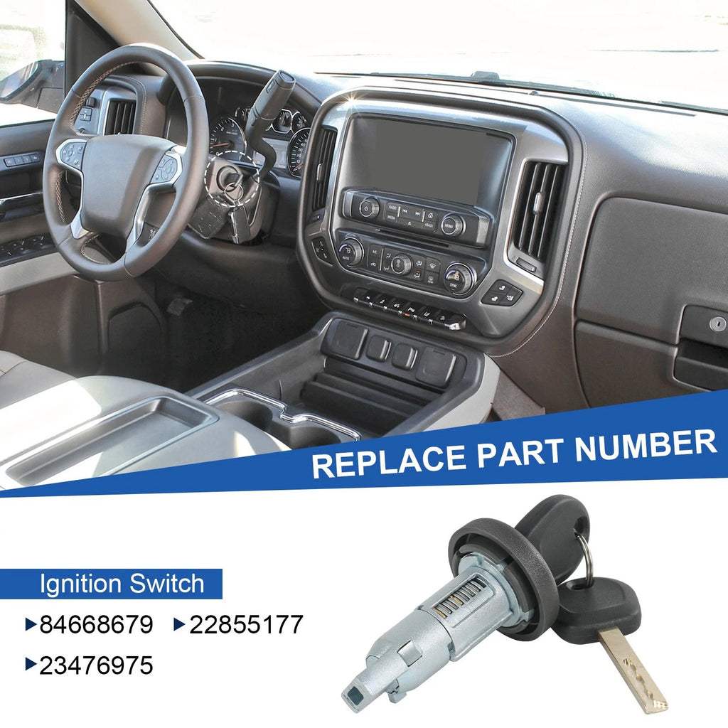 Ignition Key Switch Lock Cylinder for Express Savana (2015-2024) with 2 Keys
