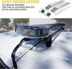 55" White/Amber Strobe Light Bar for Emergency Vehicles