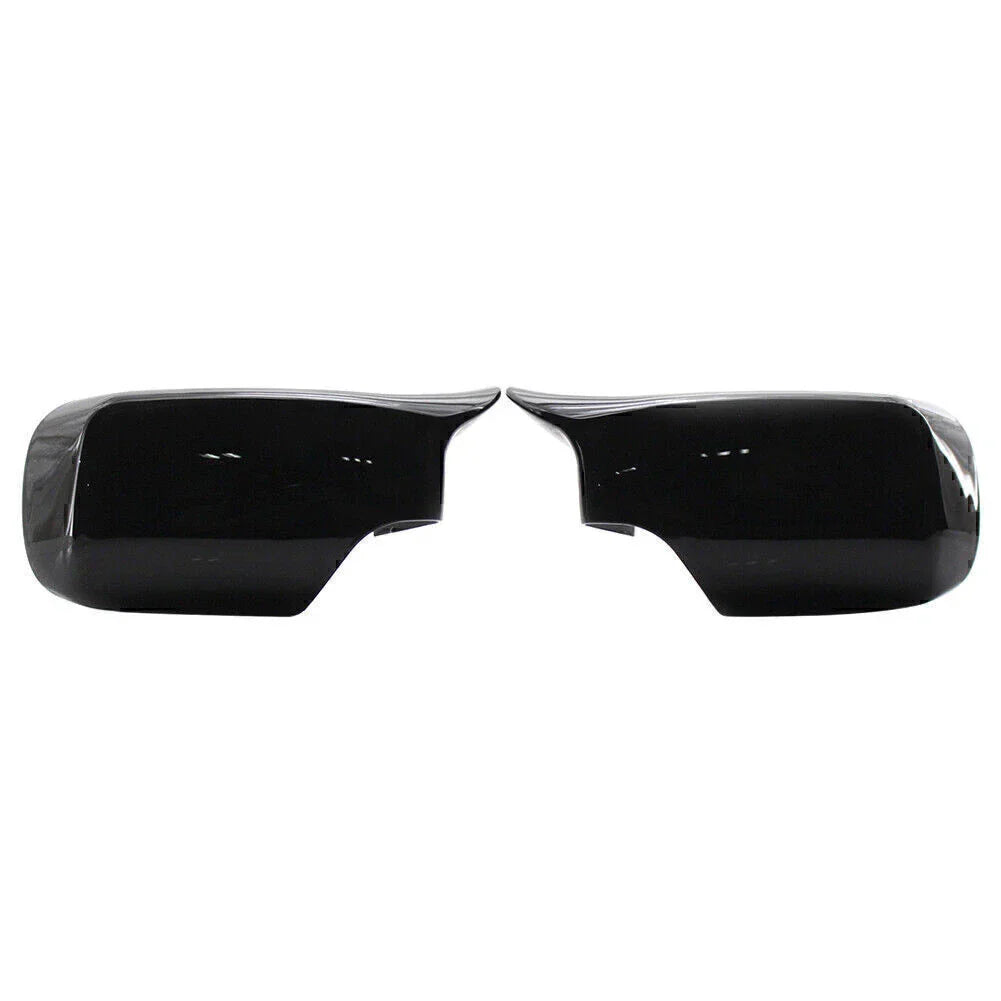 Glossy Black ABS Front & Rear View Mirror Covers for BMW E46 (1998-2005)