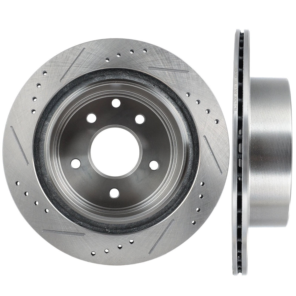 Rear Drilled Brake Rotors for Nissan Rogue Leaf Infiniti G35 (2003–2004)