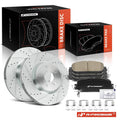 Set of 6 Drilled Brake Rotors & Pads for Honda CR-V (2017–2023) HR-V (2023)
