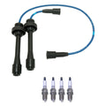 NGK Wire Set & Denso Spark Plugs Kit for Mazda Protege 2.0L L4 (NA)