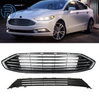 Chrome Trim Front Grille for Ford Fusion (2017–2018)