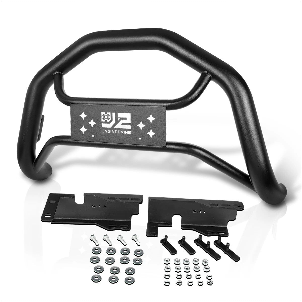 J2 Carbon Steel Bull Bar Bumper Grille Brush Guard for Silverado/Sierra (2007–2020)