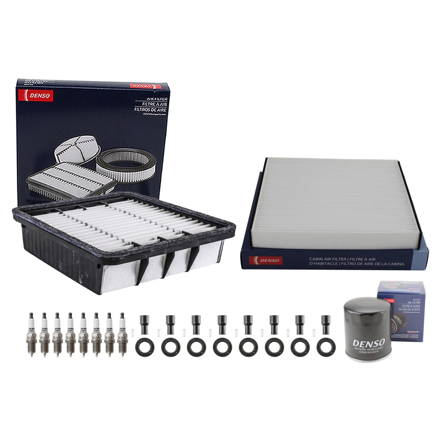 Denso Tune Up Kit 8 Spark Plugs & Boots for Lexus LS430 (2001–2006)