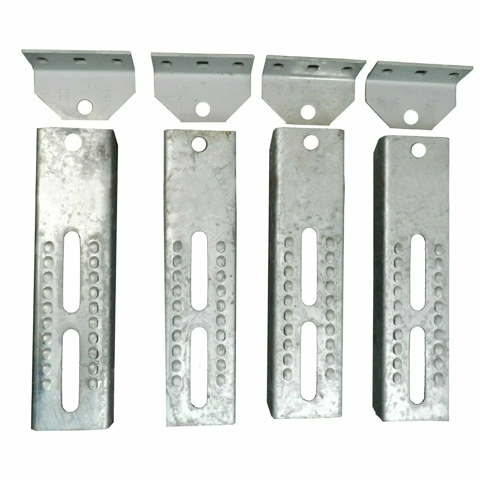Set of 8 Vertical Bunk Board Brackets for Boat Trailer (10")