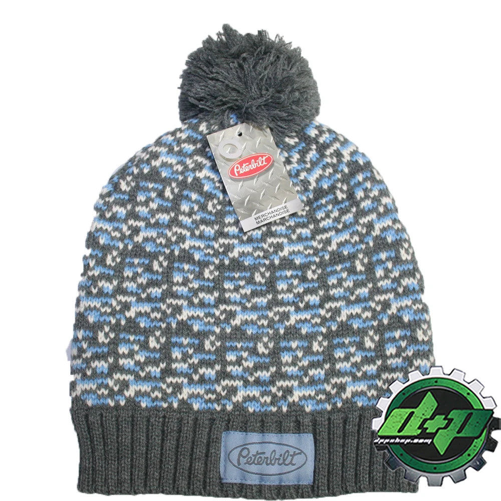 Pom Beanie Hat for Peterbilt Ladies Girls
