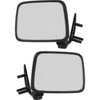 Set of 2 Black Manual Side View Mirrors for Pathfinder D21