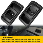 Set of 2 Interior Door Handles for Toyota Tacoma (2001–2004) 4Runner (1996–2002) Black