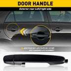 Outside Door Handle for Toyota Camry Corolla RAV4 (2010–2023) Black