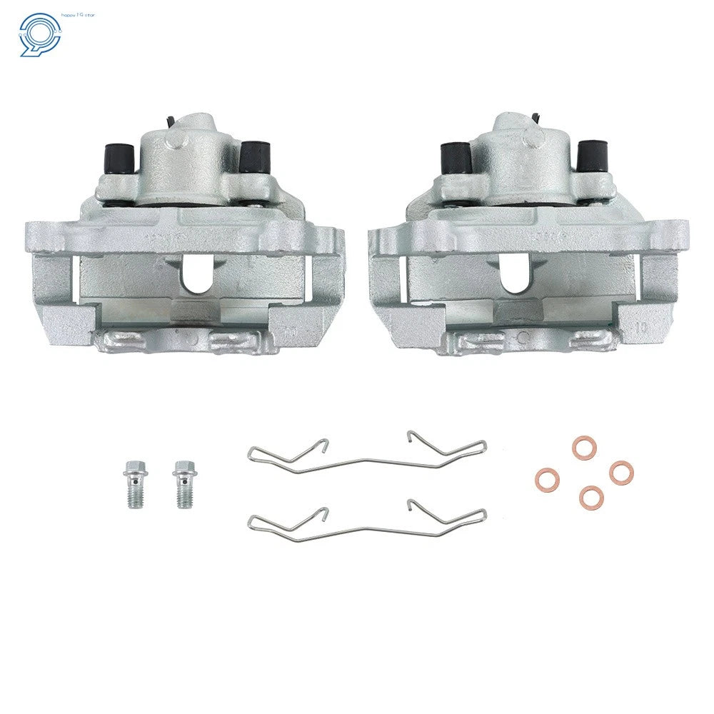 2X Front Brake Caliper with Bracket for Volkswagen Jetta (2005–2014)