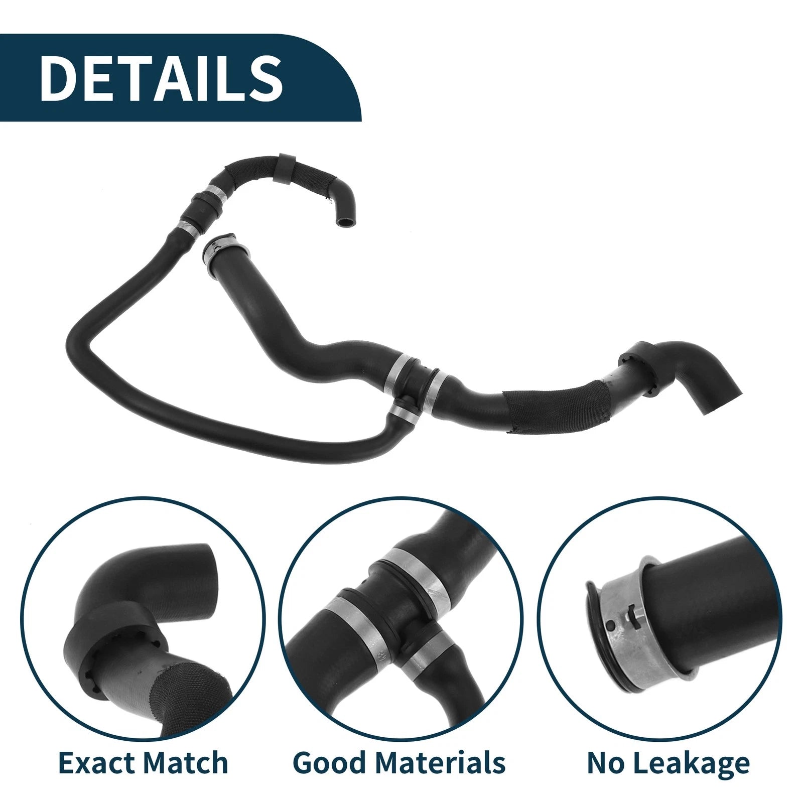 Radiator Coolant Hose for Mercedes-Benz GL320 ML320 (2007–2009) No.A1645011082 Rubber