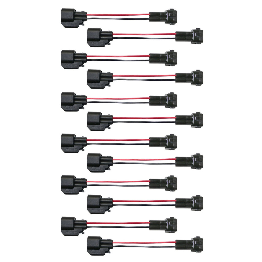 Set of 12 QFS Injector PnP Adapters EV6/EV14 USCAR to OBD2 Wired