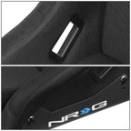 NRG Innovations Racing Bucket Seat Large Size RSC-302CF-BK for Universal (2010–2023)