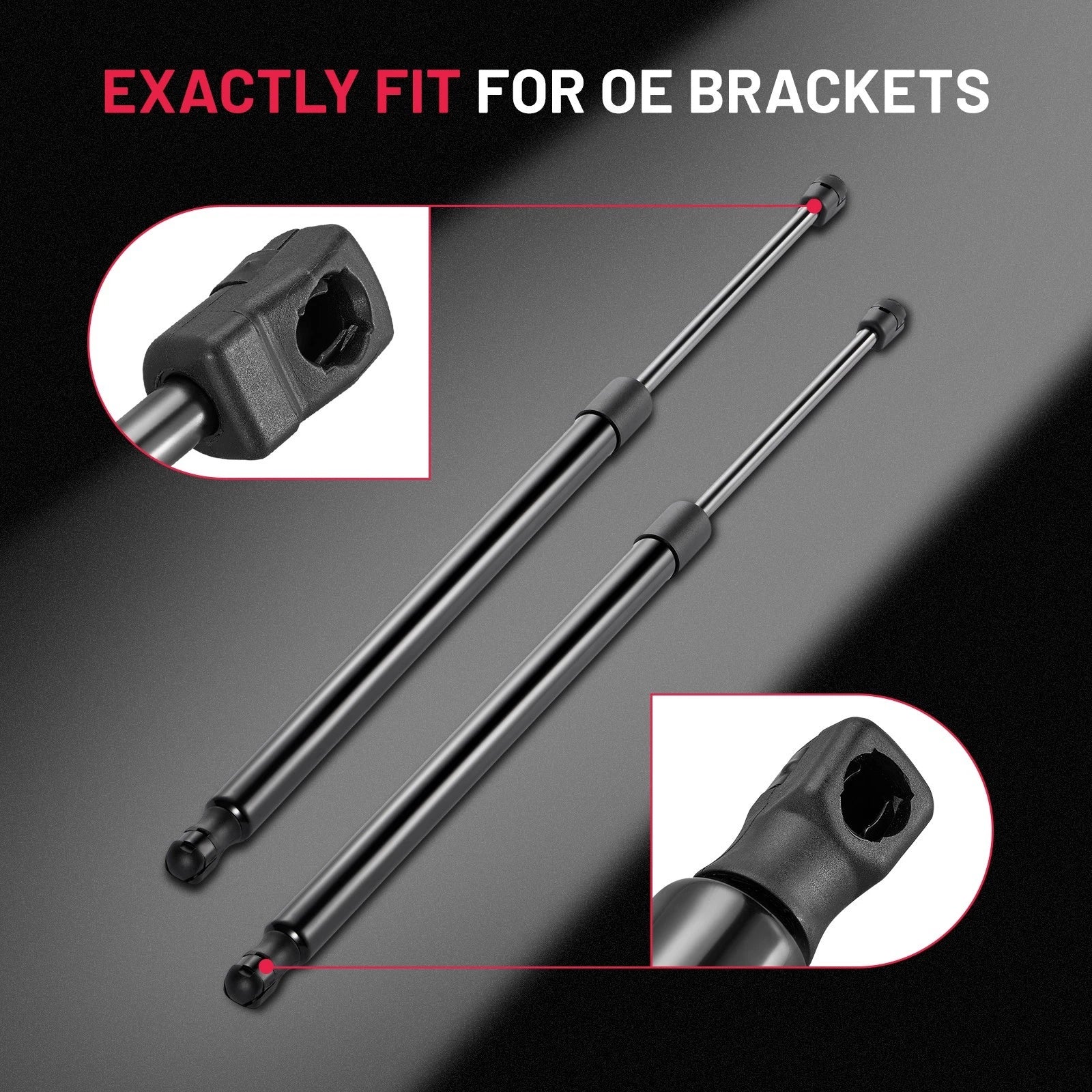 2x Rear Tailgate Lift Supports for Toyota Sienna (2011-2020)