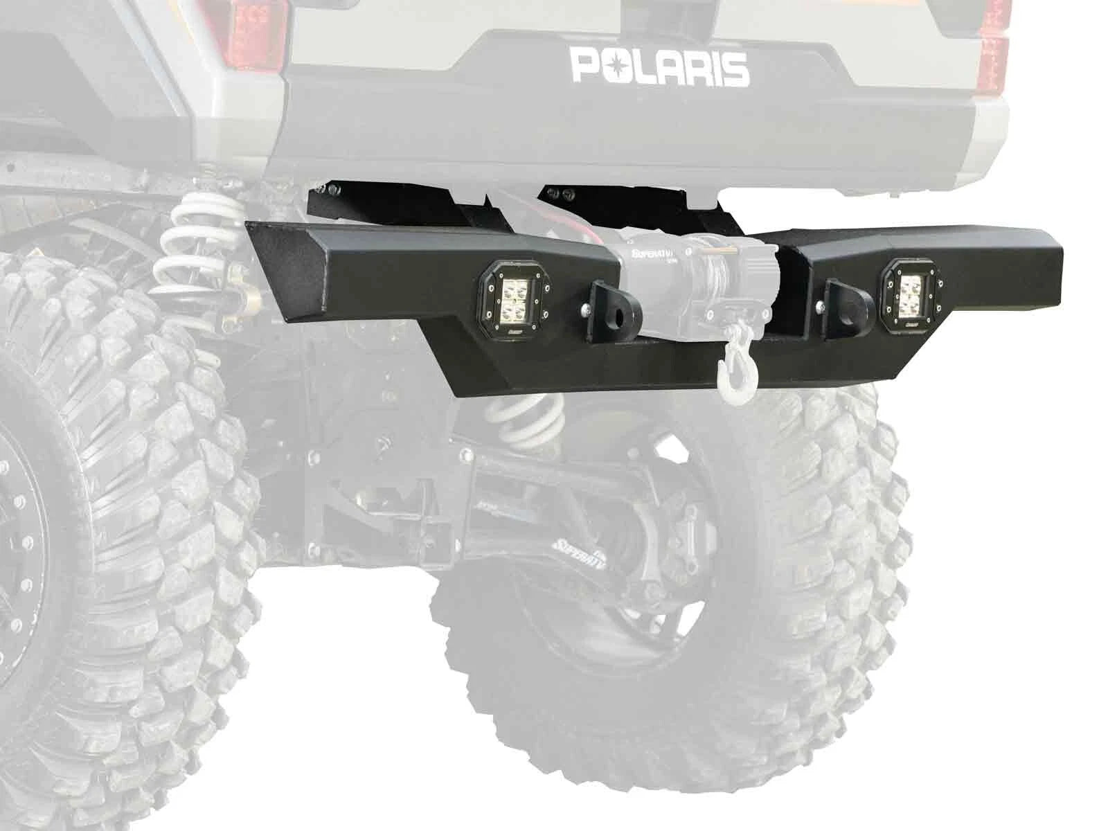Heavy Duty Rear Winch Bumper for Polaris Ranger XP 1000 (2017–2023)