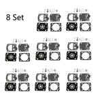 Set of 8 Carburetor Gasket Kit for Husqvarna 235 236 240 435 (2010–2020)