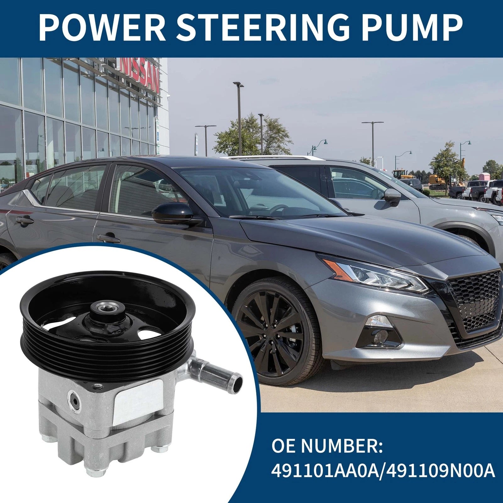 Power Steering Pump No. 491101AA0A for Nissan Altima (2007–2012)