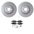 Hella Front Rotors & Bosch QuietCast Brake Pads Kit for Audi A4 S5 (2009–2016)