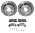 Akebono ProACT Rear Brake Kit Disc Rotors & Pads for ES300, Camry, Solara (1992–2006)