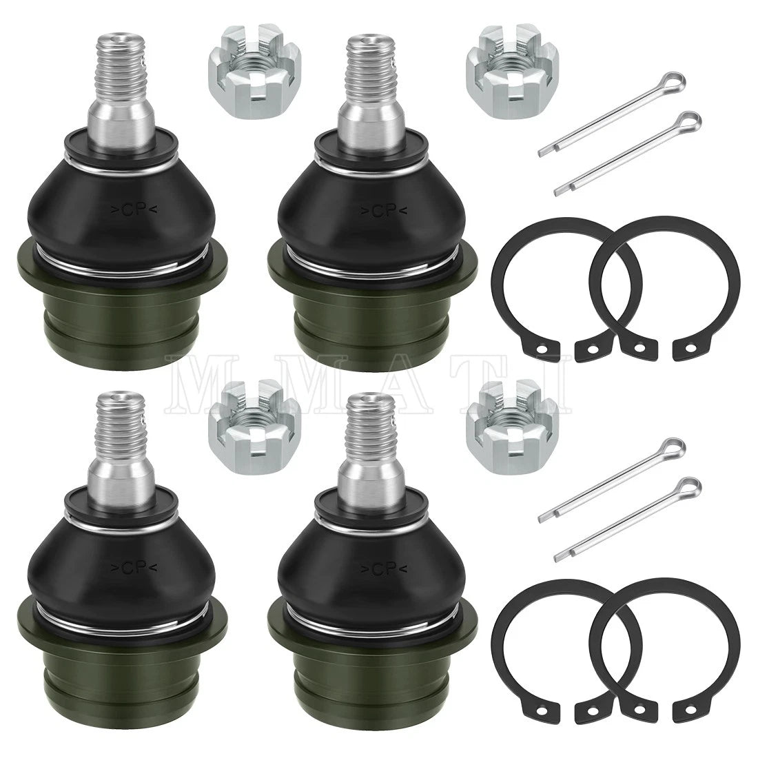 Set of 4 Upper Lower Ball Joints for Suzuki KingQuad LT-A 450 500 700 750 (2005–2023)