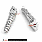 Rear Foot Peg Footrest for Kawasaki Ninja EX250 EX300 ZZR1200 (2008–2020) Silver T9