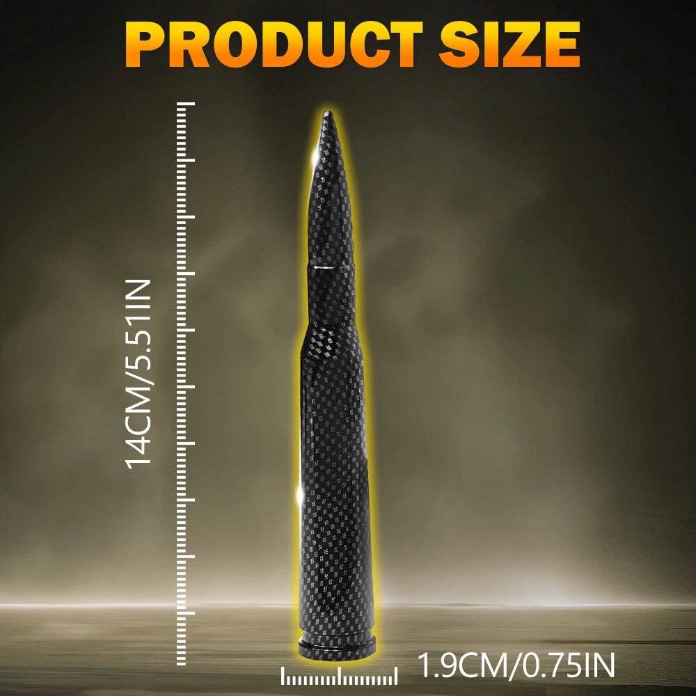 Carbon Fiber Bullet Antenna for Chevrolet Silverado GMC Sierra